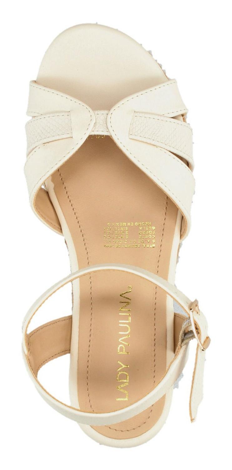 Sandalias Paulina Para Mujer 21705 Blanco [pau790], foto 8 de 10