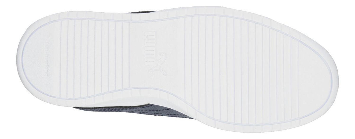 Tenis Niño Puma Rickie Blanco Azul Marino Original Streetwear Sneakers Casual Velcro Ajustable, foto 9 de 10