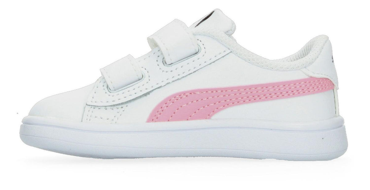 Tenis Puma Smash V2 Blanco Para Niña [pum649], foto 3 de 9