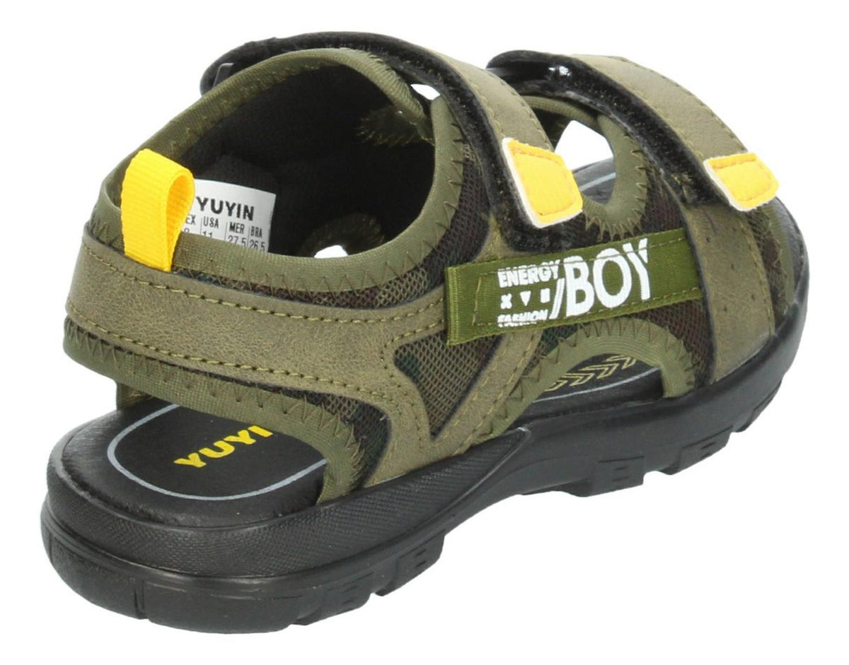 Sandalias Yuyin Para Niño 22052 Verde Oscuro [yuy398], foto 4 de 10