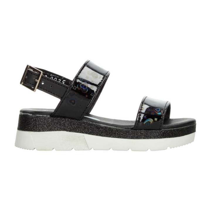 Sandalias Minipapos Niña Negro Casual Infantil T18-22