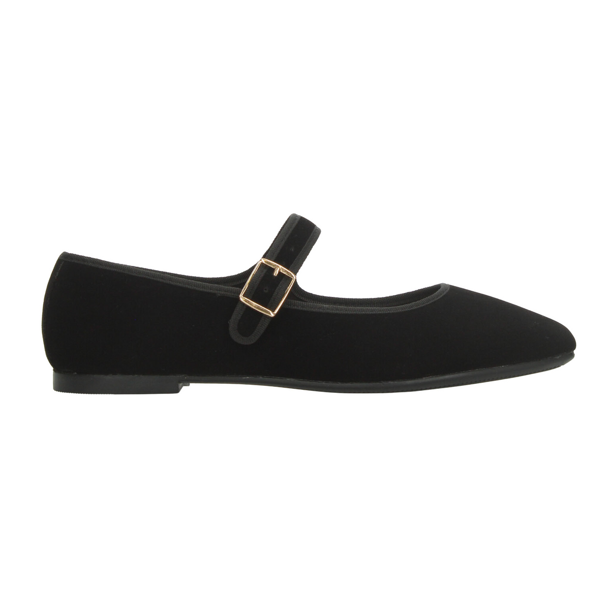 Flats Paulina Mary Jane Dama Negro Casual Gamuza Mujer, foto 1 de 10