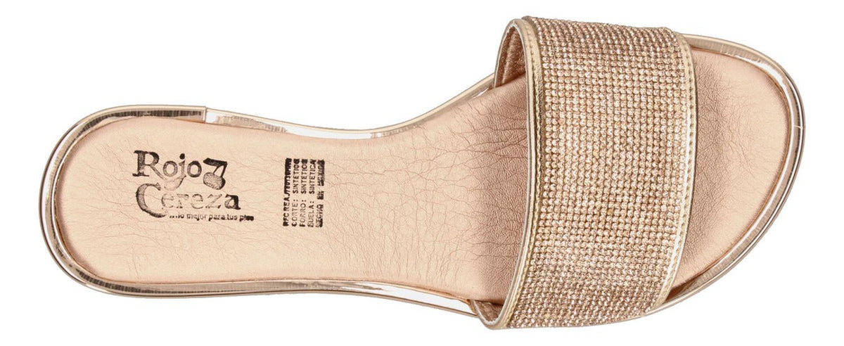 Sandalias Rojo Cereza Rose Gold Para Mujer [rce60], foto 9 de 10