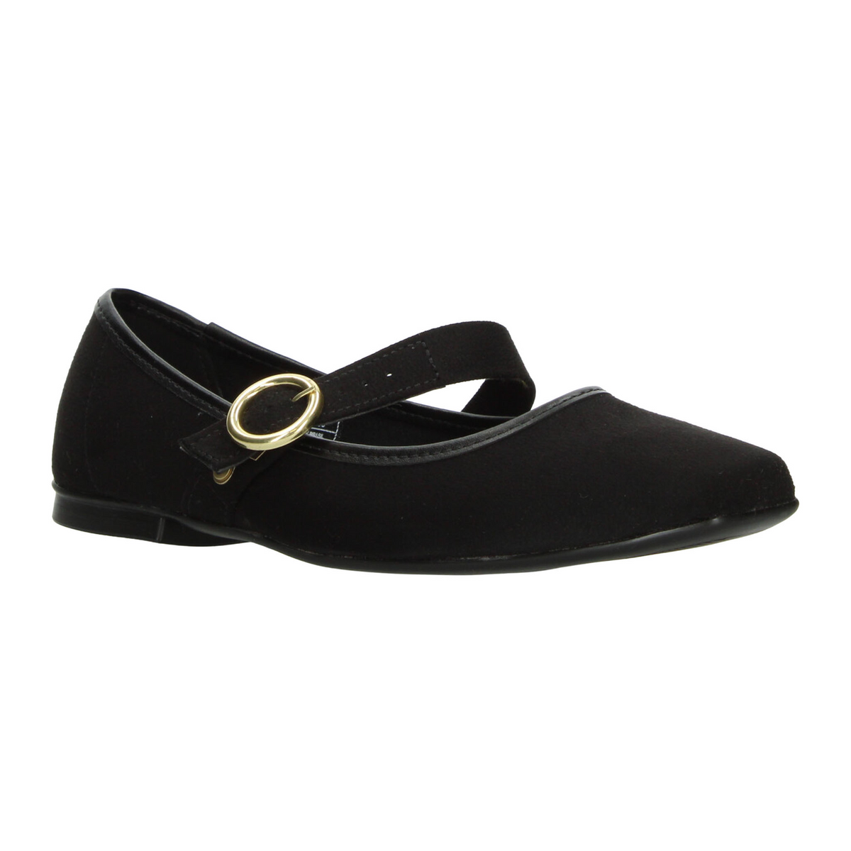 Flats Moleca Dama Negro Casual Mary Jane Hebilla Mujer, foto 2 de 10
