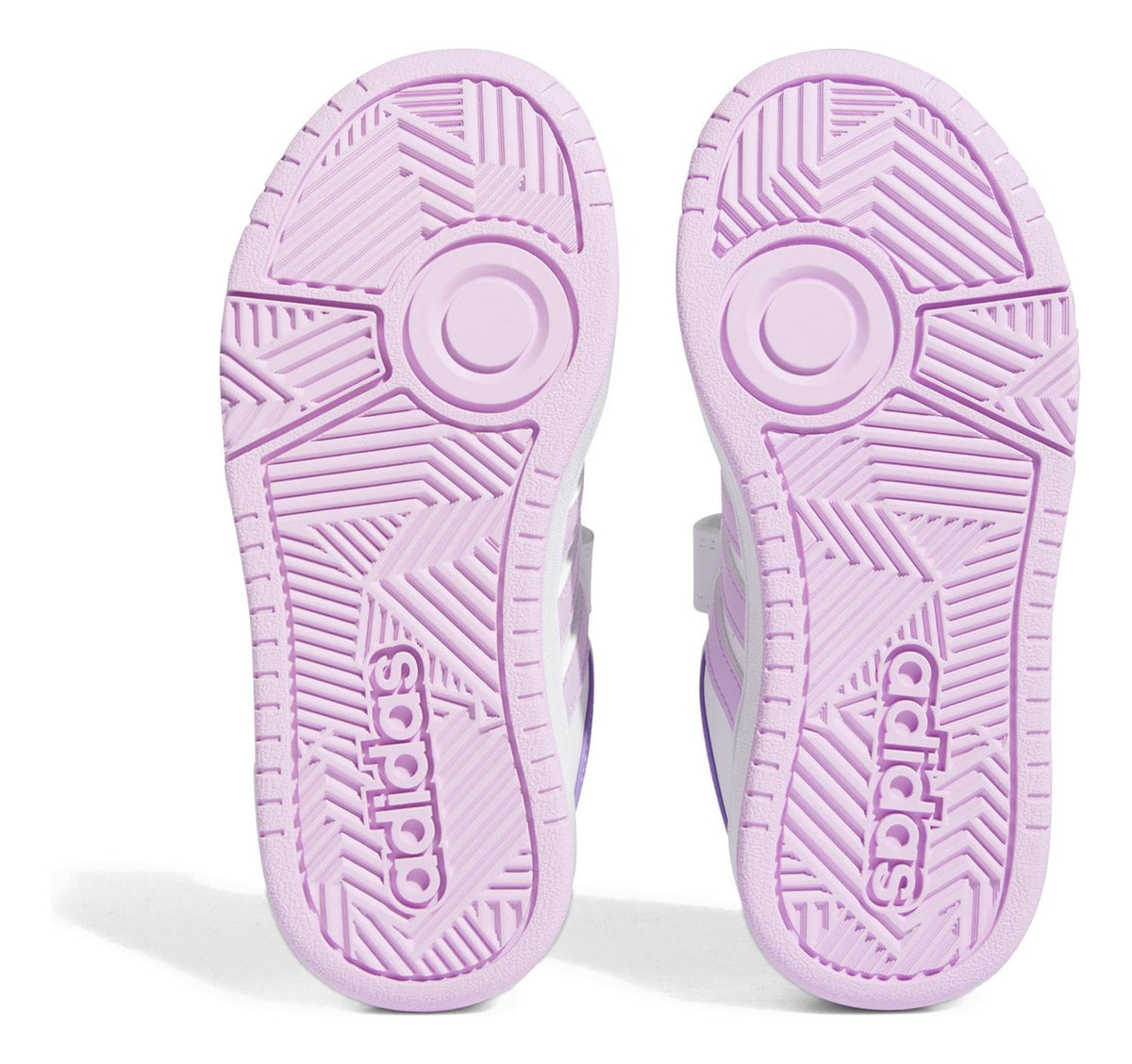 Tenis Blanco Niña adidas Hoops 3.0 Rosa Originales Casuales Sneakers Ligeros Cómodos Sin Cintas, foto 8 de 10