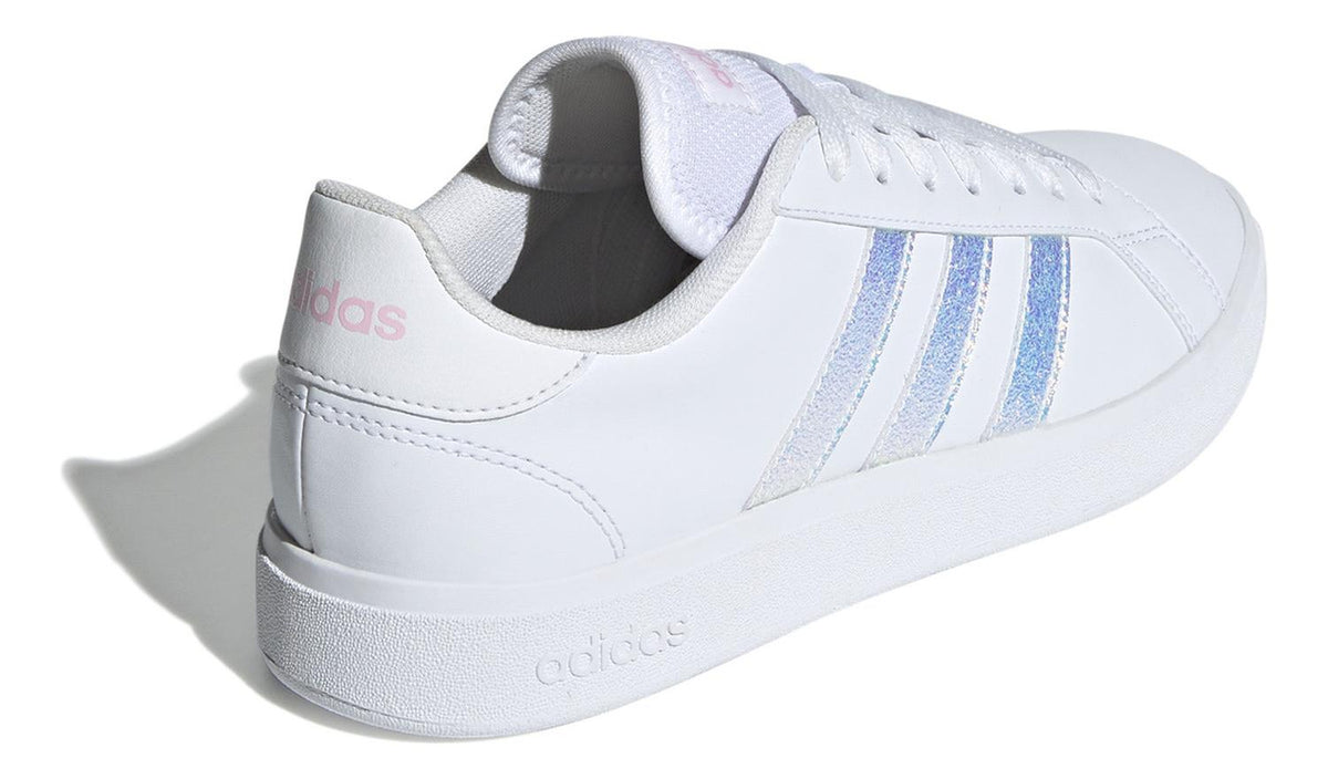 Tenis Blanco Mujer adidas Grand Court Base 2.0 Brillo Casual Original Agujetas Ajustables Para Dama, foto 3 de 10