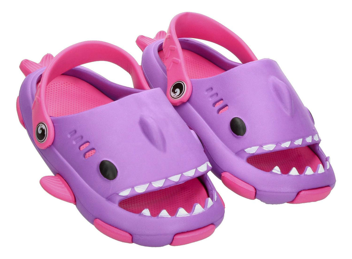 Sandalias De Tiburón Morado Para Niña [hul49], foto 3 de 10